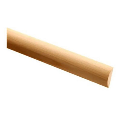 PACK OF 15 (Total 15 Units) - Premium FSC Pine Half Round - 8mm x 21mm x 2400mm Length