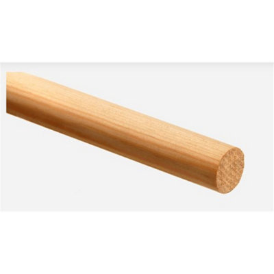 PACK OF 15 (Total 15 Units) - Premium MT Hardwood Dowel - 18mm x 2400mm Length