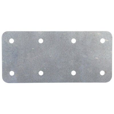 Pack of 15 (Total 15 Units) - Short Internal Sleeper Straight Flat Support Plate - Galvanised - 170mm (L)