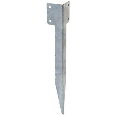 Pack of 15 (Total 15 Units) - Single Sleeper Corner Support Spike - Galvanised - 440mm (L)