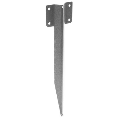 Pack of 15 (Total 15 Units) - Single Sleeper Straight Support Spike - Galvanised - 440mm (L)