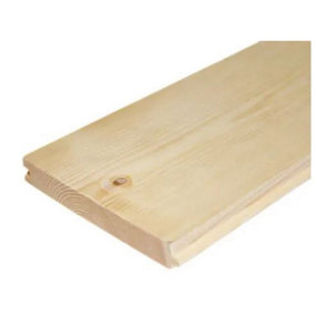 PACK OF 15 - Whitewood Tongue and Groove - 22mm x 125mm (Act Size 19 x 120mm) - 3.6m Length