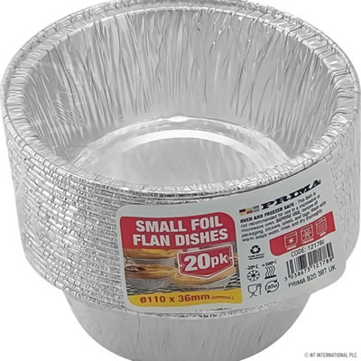 Pack Of 160 Disposable Small Foil Flan Dishes Aluminium Round Foil Pans Disposable Foil Baking Trays