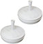 Pack Of 2 13kg / 13 Litre Capacity Water Filled Garden Parasol / Umbrella Base in White
