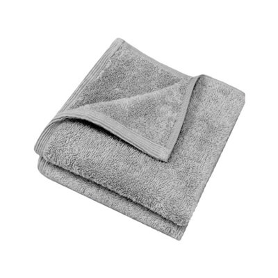 Pack of 2 Bamboo Face Cloths / Flannels - Silver Grey