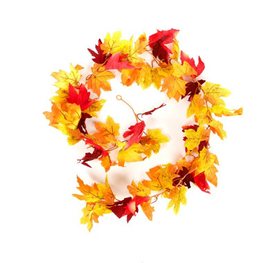 Buy 6ft Fall Maple Leaves Garland - Felt And Yarn