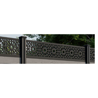 Pack of 2 Composite Garden Trellis Moroccan Design 1850mm x 300mm