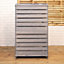 Pack of 2 Grey Washed Back Panels for SA-BINS2 Single Bin Storage