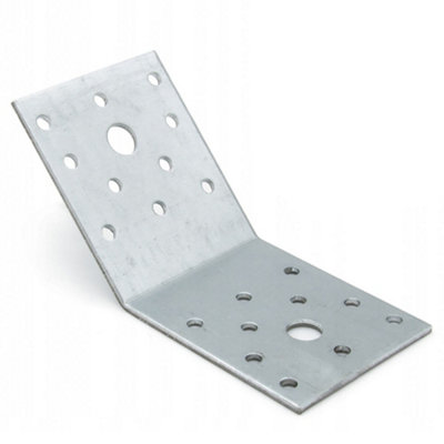 Pack of 2 - Heavy Duty Galvanised 135 Degrees Angle Bracket - 135 Corner Brace - Pergola Connector - 2.5mm Thick - 70x70x55mm