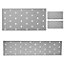 Pack of 2 Heavy Duty Galvanised 2mm Thick Flat Jointing Mending Flat Metal Plates 1200x40mm