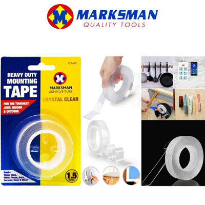 Pack Of 2 Heavy Duty Mounting Tape 3 Meters Professional Adhesive Double Sided