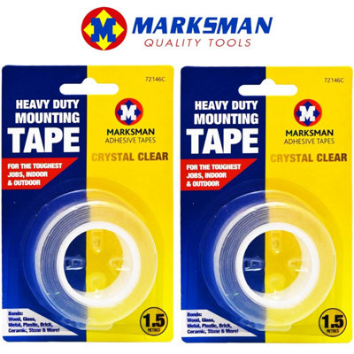 Pack Of 2 Heavy Duty Mounting Tape 3 Meters Professional Adhesive Double Sided - 4