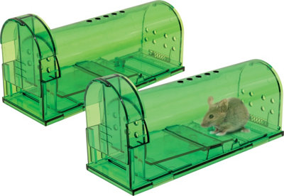 Humane Catch and Release Indoor/Outdoor Mouse Traps Pack of 2