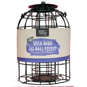 Pack of 2 Nature's Market Wild Bird Fat Ball Feeder with Squirrel Guard