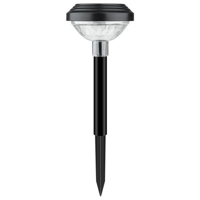 Pack of 2 Outdoor Patio Lawn Solar Ground Plug Ambient Lights
