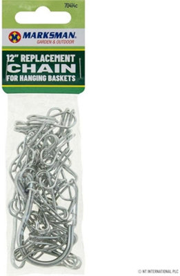 Pack Of 2 Replacement Chain For Garden Flowers Hanging Baskets Plant Hooks Multi Purpose 12 Inch