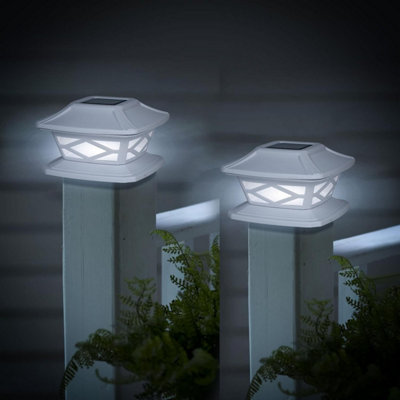 Wokelux Solar Post Cap Lights, Fence Post Solar Lights, Waterproof