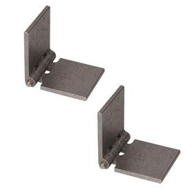 Pack of 2 Solid Drawn Steel Butt Hinges Extra Heavy Duty Industrial 50x120mm