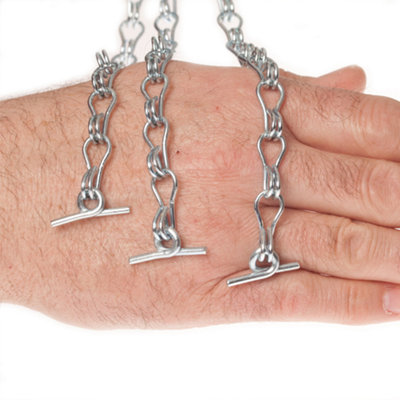 Pack of 2 spare 3-point chains for Easy Fill Hanging Baskets