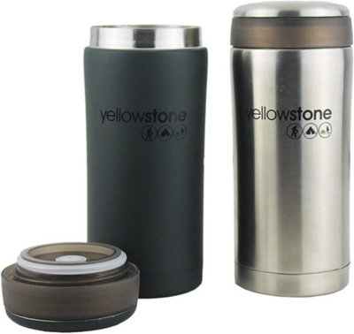 Pack Of 2 Travel Tumbler Set Insulated Camping Hiking Festivals Outdoor 300Ml