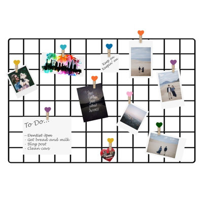 Pack of 2 Wall Hanging Grid Panels - Pukkr