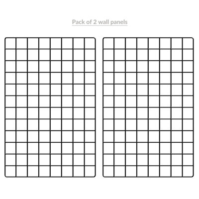 Pack of 2 Wall Hanging Grid Panels - Pukkr - 6