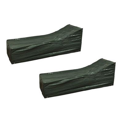 Pack of 2 Waterproof Sun Lounger Bed Covers