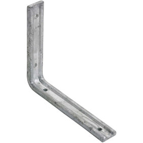Pack of 2 x 100mm 4" x 3" No.247 Fluted Angle Brackets - PREPACKED