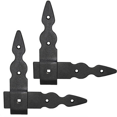 Pack of 2 x Flat Corner L Shape Plate, 150 x 150 mm Black Flat Right Angle Bracket, Powder Coated Steel Repair Brace Support