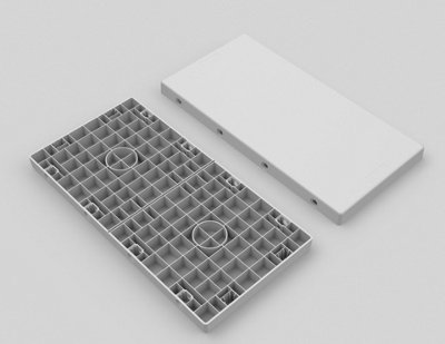 Pack of 20 QUICKBLOCK Capping pieces in Grey
