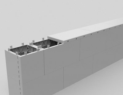 Pack of 20 QUICKBLOCK Capping pieces in Grey