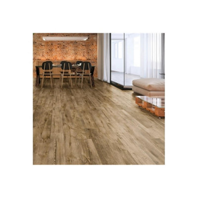 Pack of 20 (Total 20 Units) 12mm Thick Westside Oak Laminate Flooring - 1285mm (L) x 192mm (W) - 29.6m2 Coverage