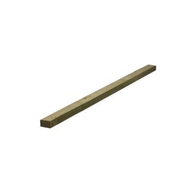 PACK OF 20 (Total 20 Units) - 25mm Thick Sawn Softwood Carcassing Treated Green - 38mm (W) x 3600mm (L)