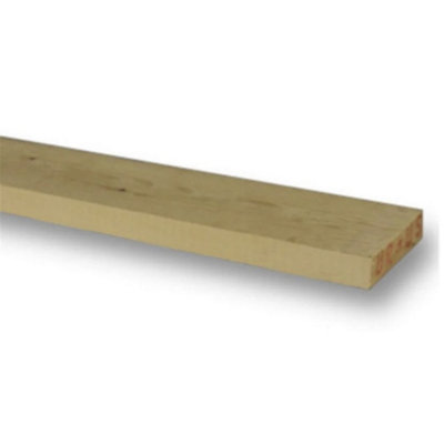 PACK OF 20 (Total 20 Units) - 25mm x 125mm Sawn Redwood Timber - 4.2m Length