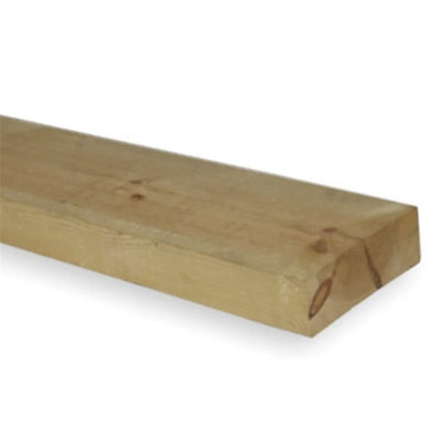 PACK OF 20 (Total 20 Units) - 75mm x 250mm (9" x 3") Sawn Timber Carcassing Wood Softwood Timber - 2.1m Length