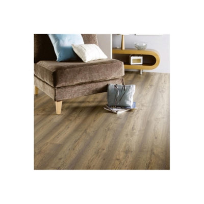 Pack of 20 (Total 20 Units) 8mm Thick Natural Modena Oak Laminate Flooring - 1285mm (L) x 192mm (W) - 44.4m2 Coverage