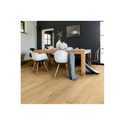 Pack of 20 (Total 20 Units) 8mm Thick Soft Oak Natural Laminate Flooring - 1380mm (L) x 190mm (W) - 36.7m2 Coverage