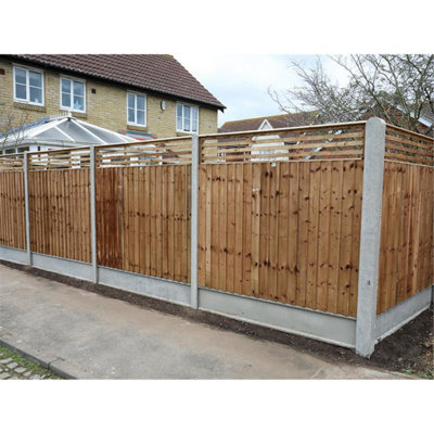 Pack of 20 (Total 20 Units) - Concrete Slotted Fence Corner Slotted ...