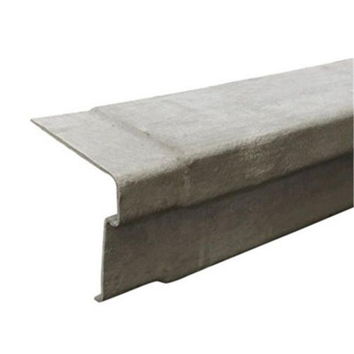 PACK OF 20 (Total 20 Units) - Fibre Cement Right Handed Vergeline Barge Board - Grey - 3050mm