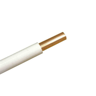 PACK OF 20 (Total 20 Units) - Premium 15mm Copper Tube - (EN1057) - 15mm x 3m Length - White