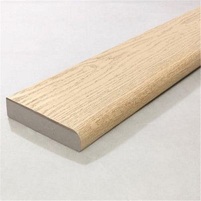 Pack of 20 (Total 20 Units) - Premium Bullnosed Composite Decking Boards - 150mm (W) x 32mm (H) x 3600mm (L) - Ashwood