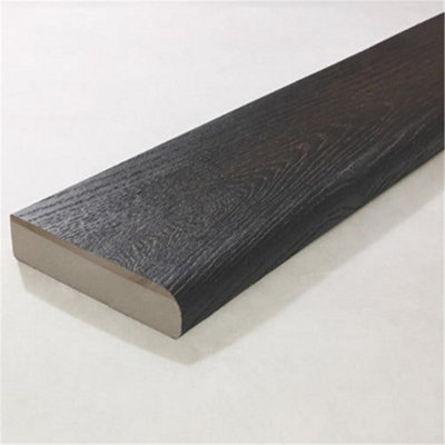 Pack of 20 (Total 20 Units) - Premium Bullnosed Composite Decking Boards - 150mm (W) x 32mm (H) x 3600mm (L) - Embered