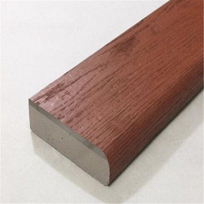 Pack of 20 (Total 20 Units) - Premium Bullnosed Composite Decking Boards - 150mm (W) x 32mm (H) x 3600mm (L) - Jarrah