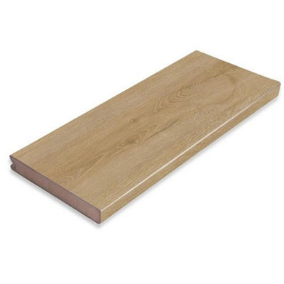 Pack of 20 (Total 20 Units) - Premium Pioneer Decking SE Starter Boards - 141mm (W) x 21mm (H) x 4800mm (L) - Bur Oak