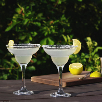 Pack Of 24 Plastic Margarita Glasses - Reusable Cocktail Drink Clear ...