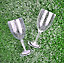 Pack of 24 Wine Goblets Drinks Glasses Modern Dimple Effect Reusable Plastic Outdoor Party Summer BBQ Cups Bulk Wine Glasses