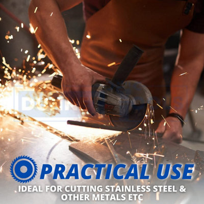 Pack of 25 3"/75mm Cutting Disc Air Tool Steel Angle Grinder Grinding Blade Set - 3