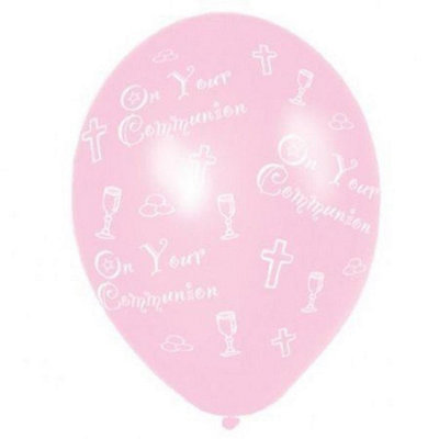 Pack of 25 Pink Latex Balloons 12Inches for Christening DIY at B&Q