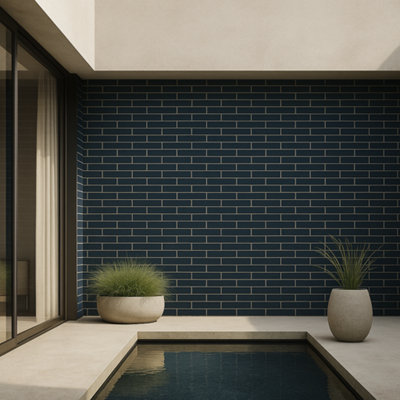 Pack of 250 facing bricks - Kenoteq K Briq Gullane Cyan - Sustainable ...