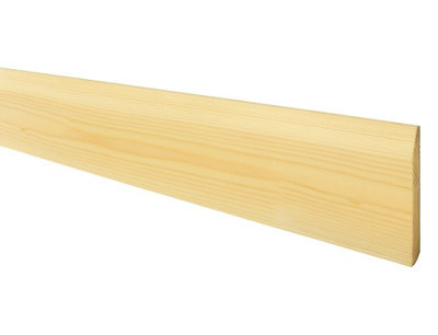 pack of 2x Pine Chamfered skirting boards 3.6 (145x15mm) inc delivery